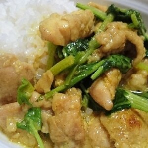 牛乳ベースでまろやか『ほうれん草とチキンのカレー』